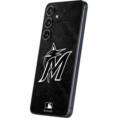 MLB Miami Marlins Dark Wash Galaxy S25 Skin